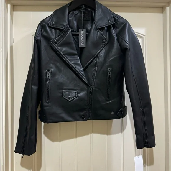 Blank NYC Black Leather Jacket NEW*** - Small - Picture 2 of 6
